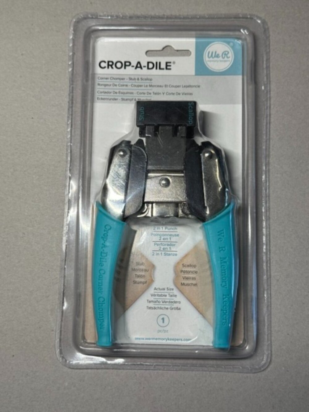 We R memory keepers CROP-A-DILE. Brand New in Package